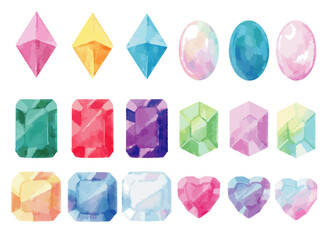 水彩風宝石セット２