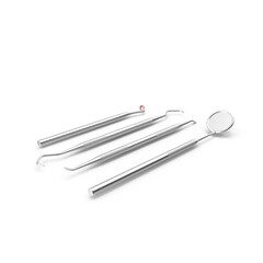 Dental Tools Set Isolated on Transparent Background