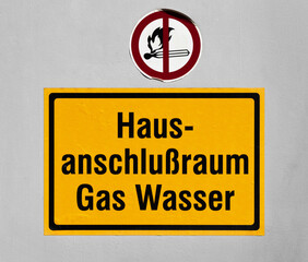 Hausanschlußraum für Gas und Wasser