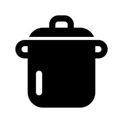 Cooking pot icon. Great for cooking or kitchen designs.