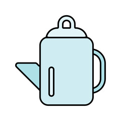 Teapot icon. Suits tea, beverage, or kitchen designs.