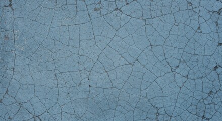 Obraz premium Cracked blue concrete texture background with an aged and weathered appearance