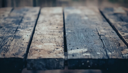 old wooden table