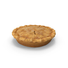 Apple Pie isolated on transparent background