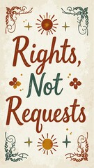 All Identities Matter Boho Typography, Earthy Rainbow Hand-Lettered Script, Terracotta Mustard Sage Tones, Neutral Textured Background with Floral Line Art and Subtle Sun or Macram? Motifs