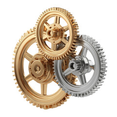 gears on white background