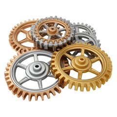 Colorful Metal Gears | Brass, Bronze and Steel Cogwheels