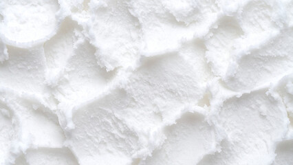 Obraz premium 白いシャーベットのクローズアップテクスチャ背景