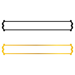 Obraz premium Aesthetic black and gold text frames