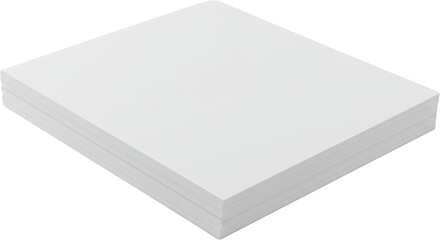 Stack of Blank White Paper Sheets Office Supplies Paper Texture Print Ready Mockup