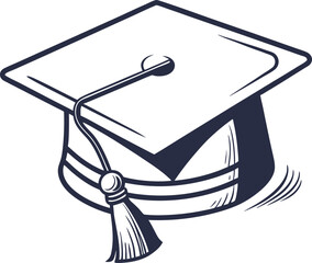 graduation cap education success knowledge symbol