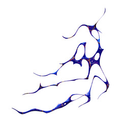 Fototapeta premium Liquid Cybersigil Blue Magenta