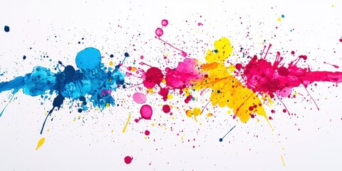 Obraz premium Abstract Ink Splatter