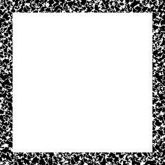 Composition notebook style border frame with marble texture. Grunge style frame