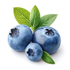 Obraz premium Fresh Blueberry Fruits with White Background