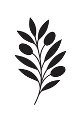 black and white leaves