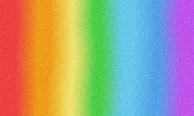 Rainbow noise background with bright gradient pattern. Abstract iridescent red, blue, yellow, orange, green, pastel blue and purple texture. 