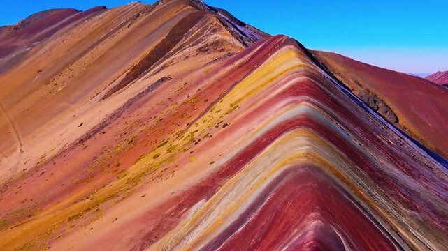 Stunning Rainbow Mountain Range in Peru &ndash; Vinicunca Landscape