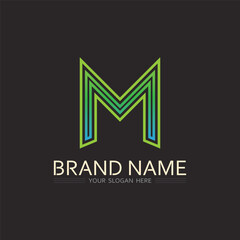 Monoline Letter M Design for Elegant, Modern, and Timeless Logo Used in Branding and Promotions