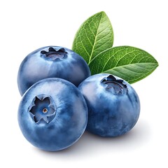 Obraz premium Fresh Blueberry Fruits with White Background