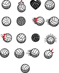 20 Unique Volleyball Icon Designs
