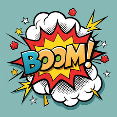Cartoon comic sign burst clouds. Speech bubble, boom sign expression and pop art text frames. Comics mem expressions speech, superhero book bubbles label. Isolated vector symbols set 
