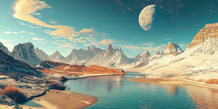 AI-Generated Surreal Landscapes