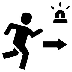Emergency Evacuation Icon