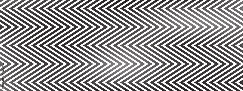 Poster black and white background with zigzag pattern. abstract line texture forms geometric design. vector