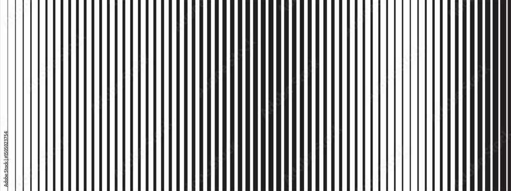 Poster clean vector stripes in black and white with a subtle gradient. the fade transition flows within an 