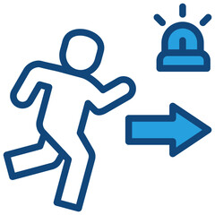 Emergency Evacuation Icon