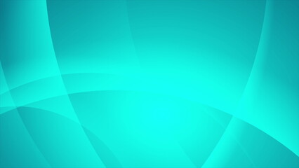 Bright blue smooth glossy waves abstract background