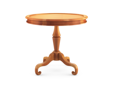 modern vintage table icon white background on transparency background