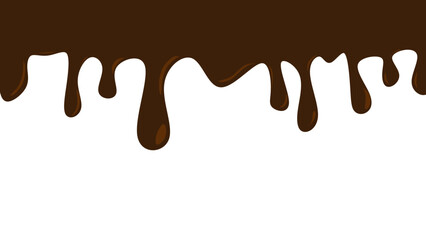melted chocolate dripping on white background, chocolate melted wave Background. chocolate fluid background. chocolate liquid.