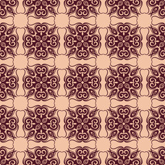 Ornament Pattern Fabric Vector Design Template
