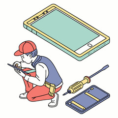 phone charge vector icon