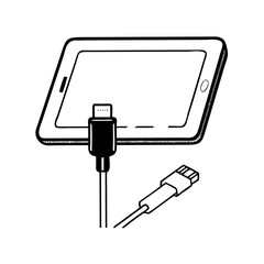 phone charge vector icon