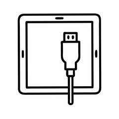 phone charge vector icon