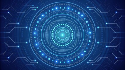 Fototapeta premium Abstract Futuristic Technology Background Gemini API gen-lang-client-0847638545 Integration