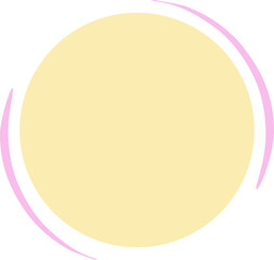 Cute Circle Shape Element Set