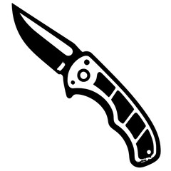 Silhouette of a folding knife