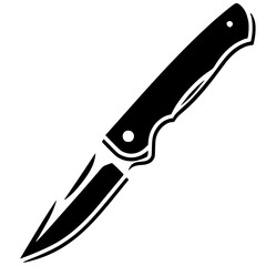 Silhouette of a folding knife