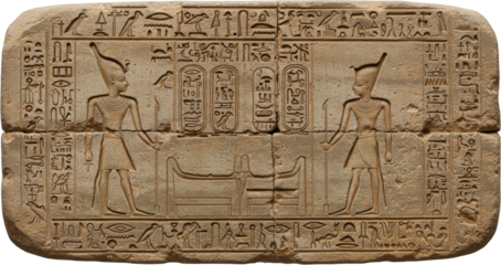 Ancient Egyptian Relief Carving Pharaohs Hieroglyphs and Symbolic Imagery