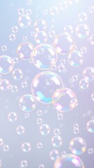 Bubbles of various sizes in large numbers