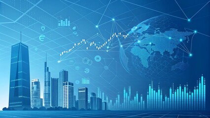 Fototapeta premium Global Finance & Technology Integration Gemini API gen-lang-client-0847638545 Revolutionizes Data Analysis