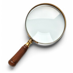 magnifying glass isolated on white