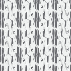 Monochrome Abstract Brush Strokes Seamless Pattern Design