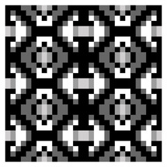 black and white mosaic