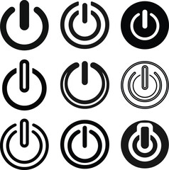 A simple black outline of a power button symbol.eps