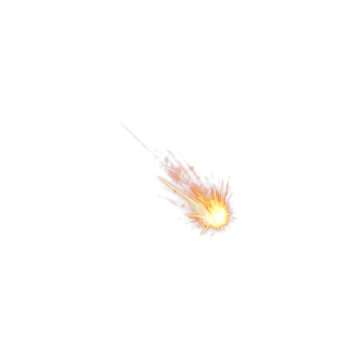 Gun Fire isolated on transparent background
